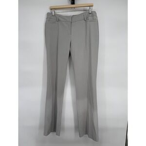 Amanda and Chelsea Dress Pants Women Gray Flat Front Straight Leg Slacks Sz 12
